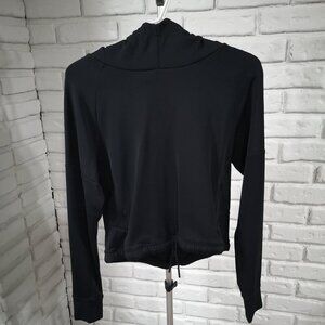 Diadora Luxe Collection Ladies Size Small Black Scuba Style Hoodie